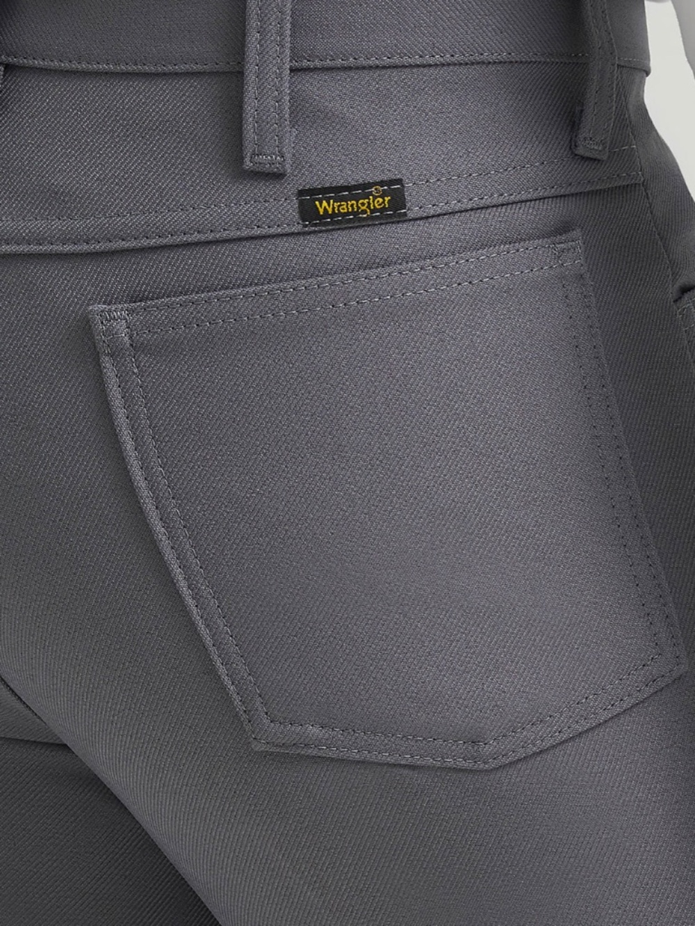 Wrangler Wrancher Dress Boot Jean Men's 34x36 in Gray - Picture 3 of 6